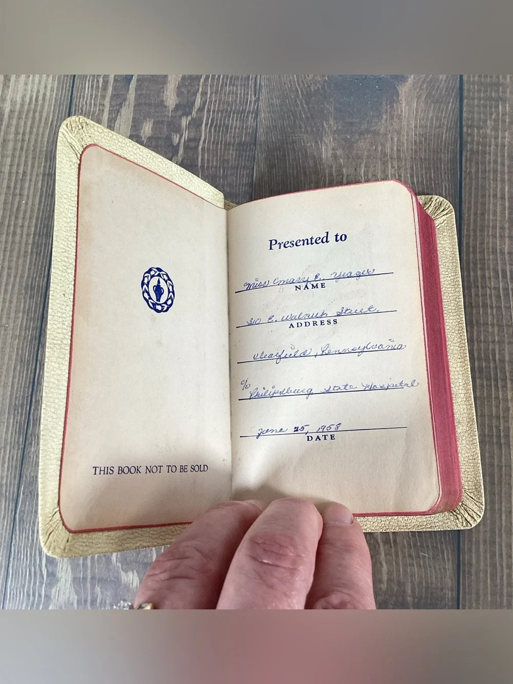 1958 New Testament Psalms Proverbs Nurse Edition Florence Nightingale Pledge
